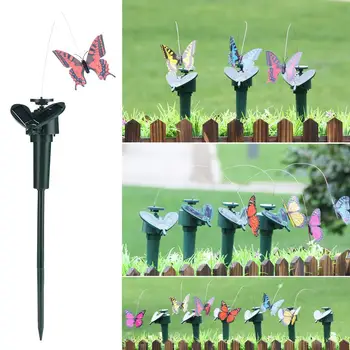 

Butterfly Pretty Vivid Fluttering Solar Powered Lawn Decoration Solar Powered Butterfly Flying Landscape Wind Spinners Sunshine