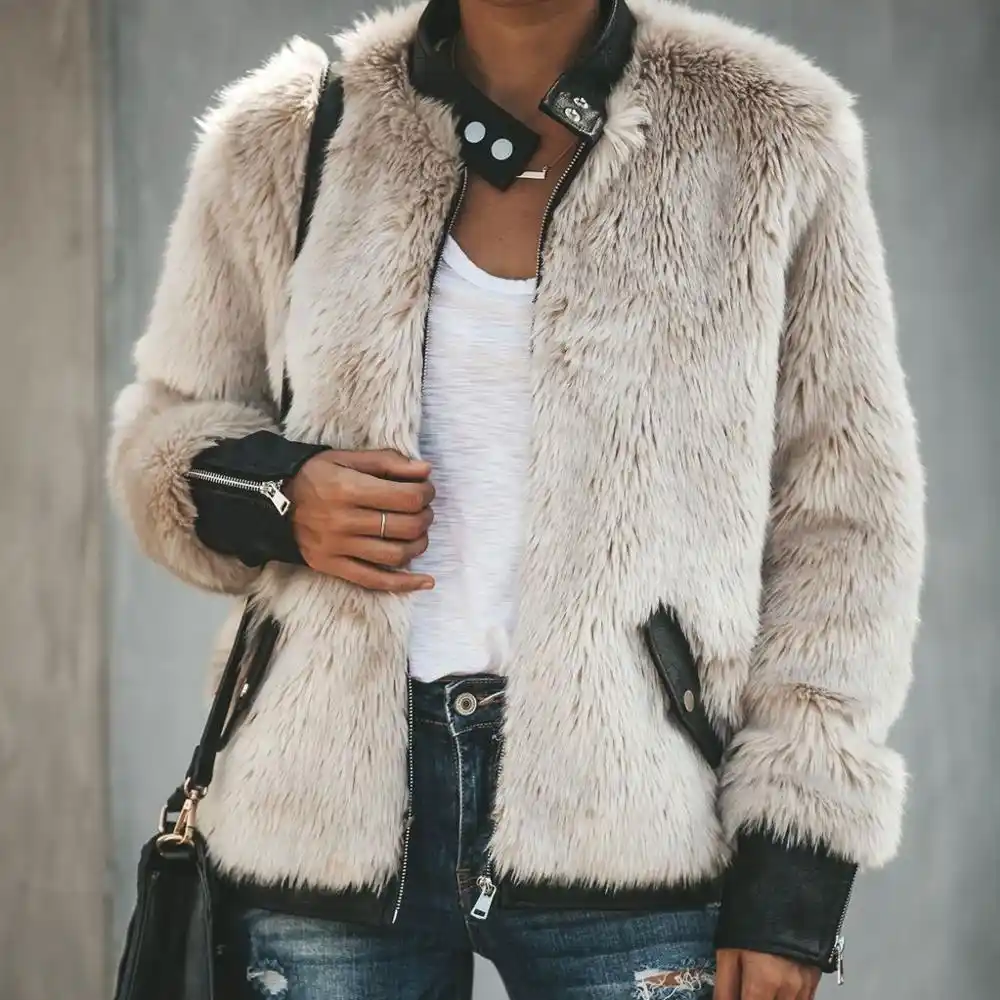 jaqueta feminina pelucia