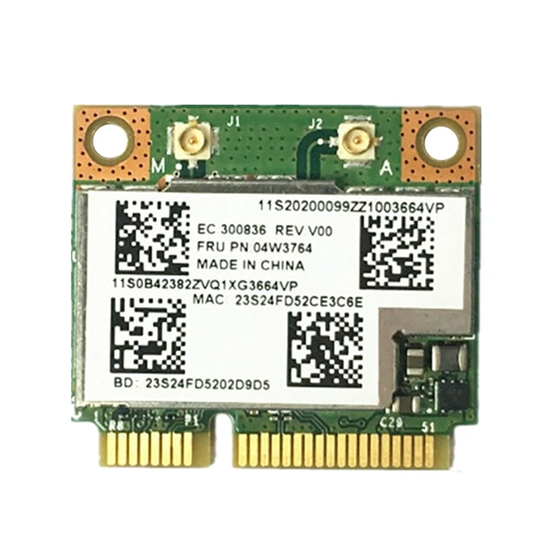 BCM943228HMB 04W3764 Беспроводной Wi Fi Bluetooth 4 0 Половина MINI PCI E карта Compact для Lenovo E130 E135 E330 E335