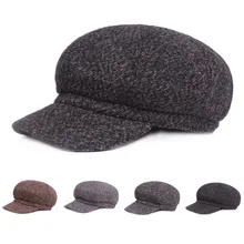 Мужской классический зимний теплый берет Гэтсби газетная Кепка кэжуал таксистка Кепка водителя