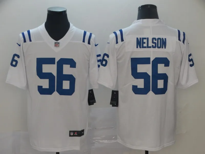 Мужская футболка в стиле Индианаполис 1 Colts Quenton Nelson