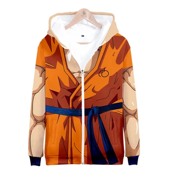 

3d Hoodie Anime Costume Cosplay Dragon Ball Fashion Men Women Zipper Hoodies Jacket Long Sleeve Homme 3D Hooded Sweatshirts Tops