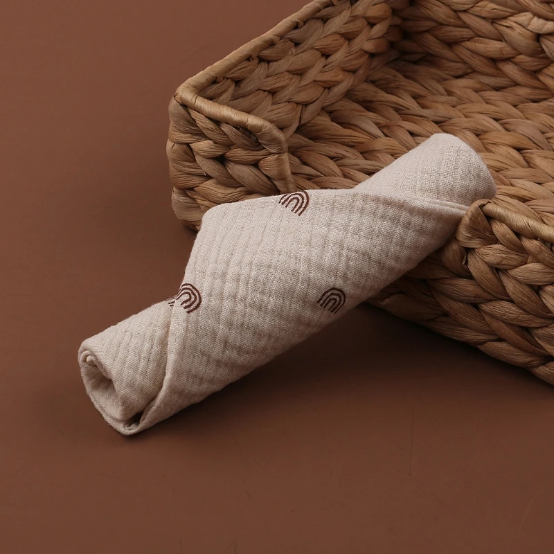 8 Styles 4 Layer Baby Handkerchief Soft Absorbent Gauze Burp Cloth Kids Wipe Cloth Newborn Face Towel Bibs Feeding Bath Towel