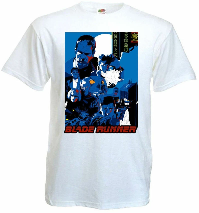 Blade Runner v8 T shirt white movie poster all sizes S-5XL |