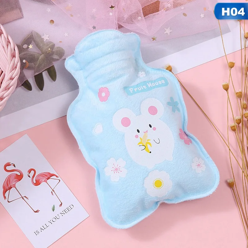 H04 Мультяшная ручная бутылка для теплой воды милые мини-бутылки для горячей воды маленький портативный ручной подогреватель для инъекций воды сумка для хранения инструментов - Цвет: H04