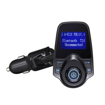 

Car MP3 Player Handsfree Wireless Bluetooth FM Transmitter Car Kit MP3 Player USB LCD Modulator with Blue/Red Light