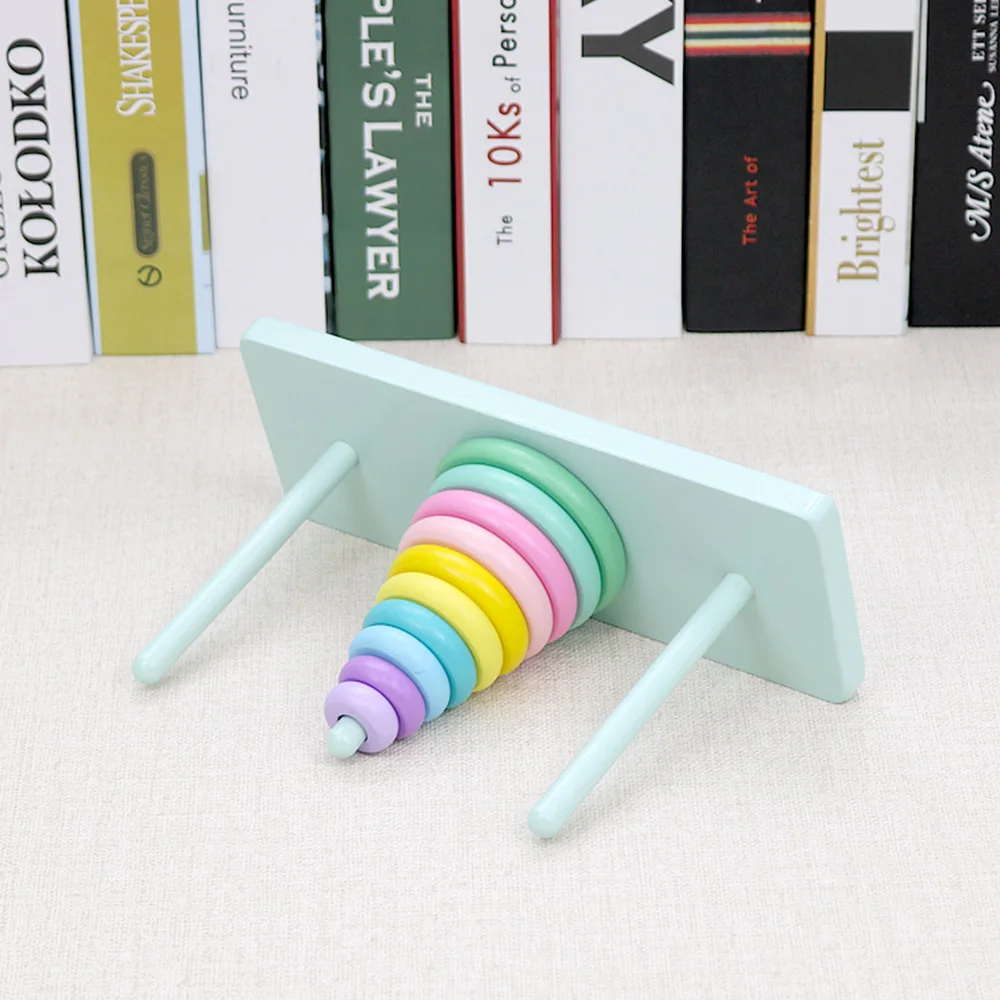 discounted Wooden Ten-Layer Logical Thinking Tower Clearance Educational Children Toys Hand-eye Coordination F