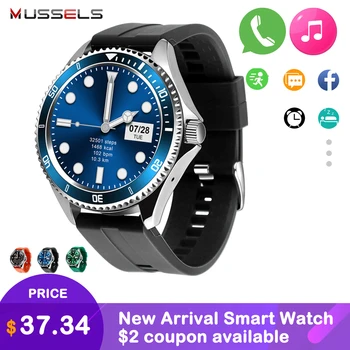 

Smart Watch Men Sport Watch Answer Call Passometer Message Reminder Alarm Clock Music Smart Watch 2020 Android IOS Smartwatch