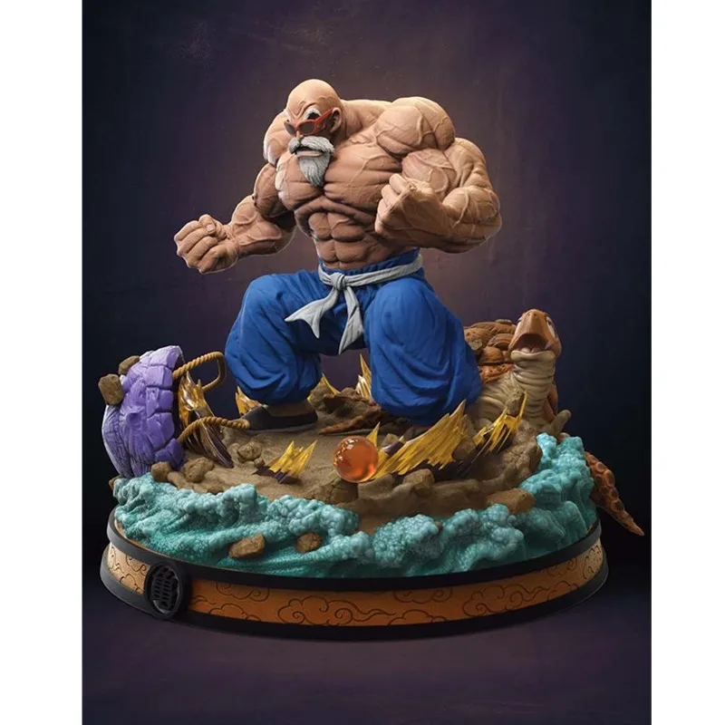 

Anime Dragon Ball Master Roshi Muscle Shenron Super Saiyan GK Statue PVC Figure Collect Model Toy M2101