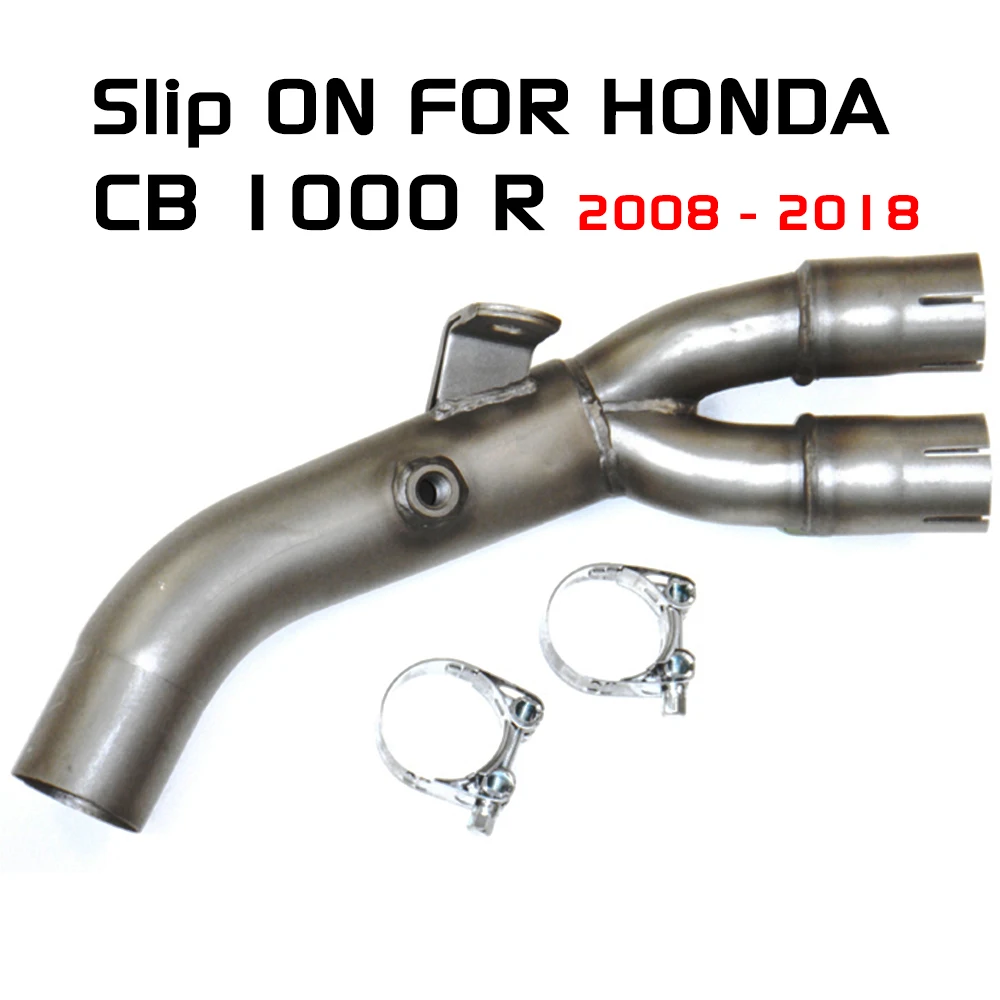 CB1000R CB1000 R Motorcycle Exhaust Contact Middle Link Pipe Muffler Slip On For HONDA CB1000R 2008-2018 Exhaust