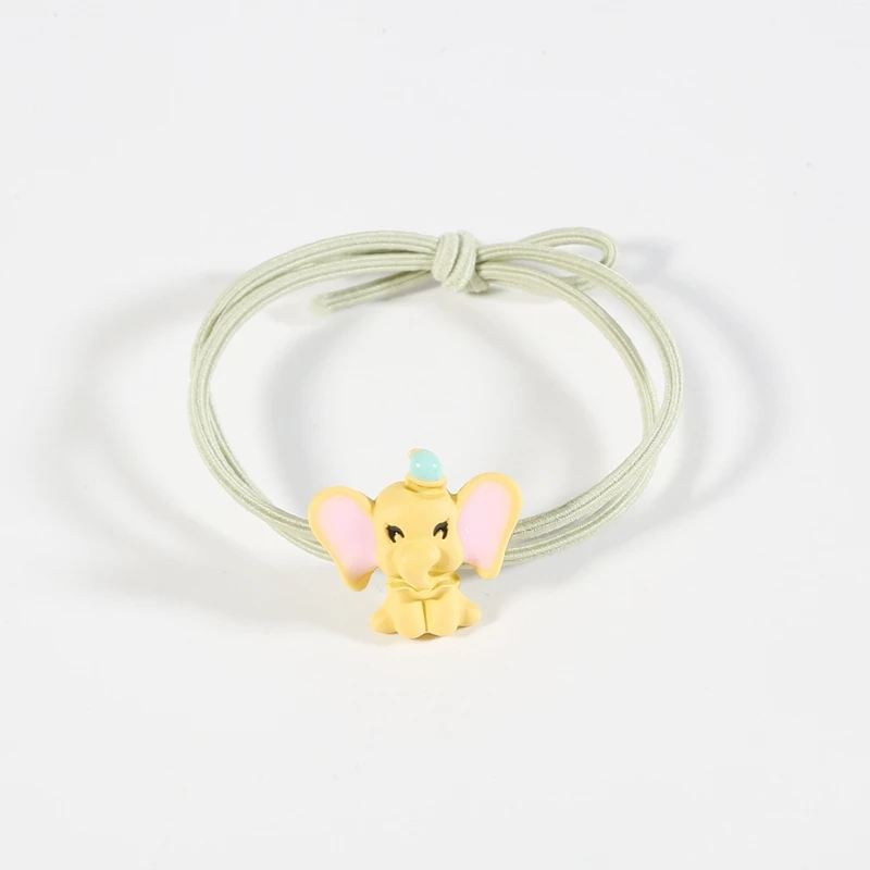 Yellow Новые милые резинки для волос Dumbo сплав резиновые трикотажные резинки для волос инструмент для укладки волос аксессуары для волос - Цвет: Yellow