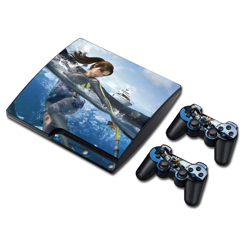 Лидер продаж! Обложка с наклейками для PS3 slim Оригинальный игровой контроллер