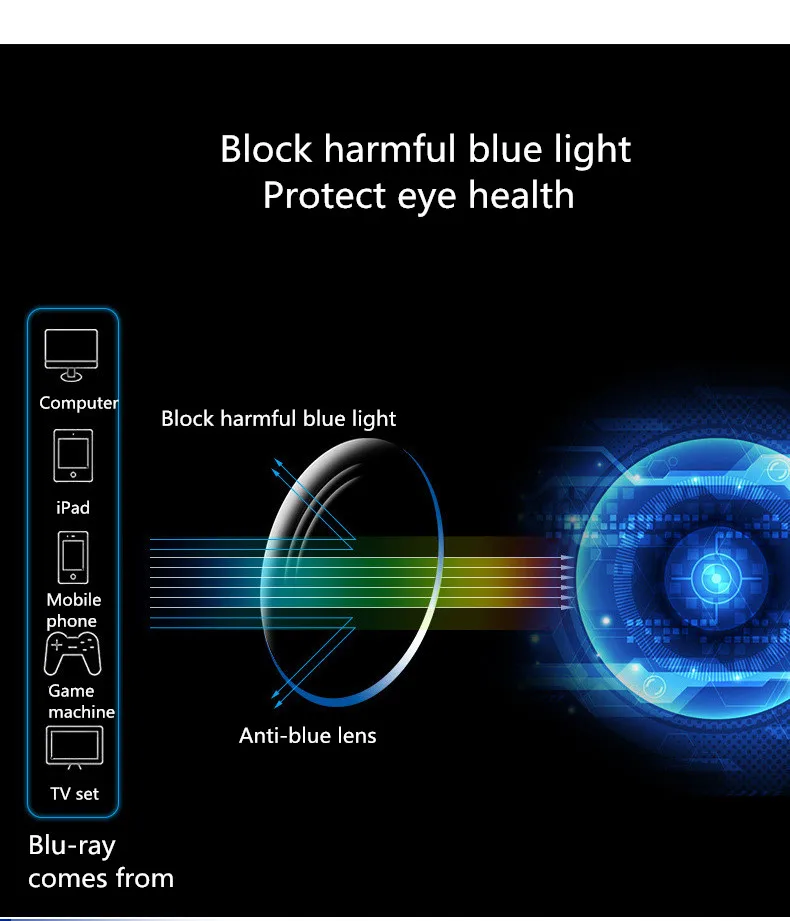 UVLAIK очки для близорукости, без оправы, обрезка, близорукость, очки, анти-синий светильник, TR дужки, очки по рецепту-1~-4,0