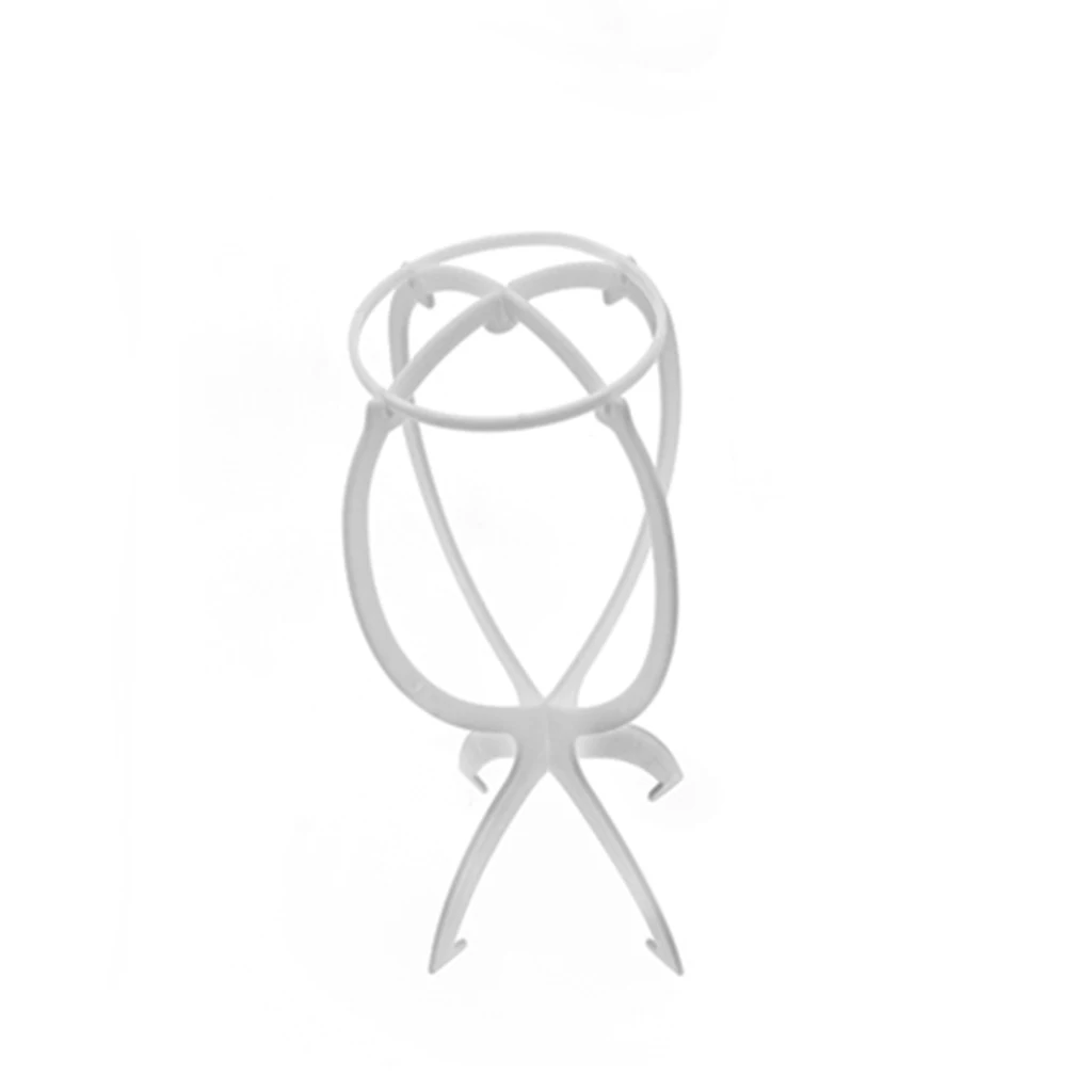 1PC Ajustable Wig Stands Plastic Hat Display Folding Wig Head Holders Portable Mannequin Head Salon for Home Wigs Store