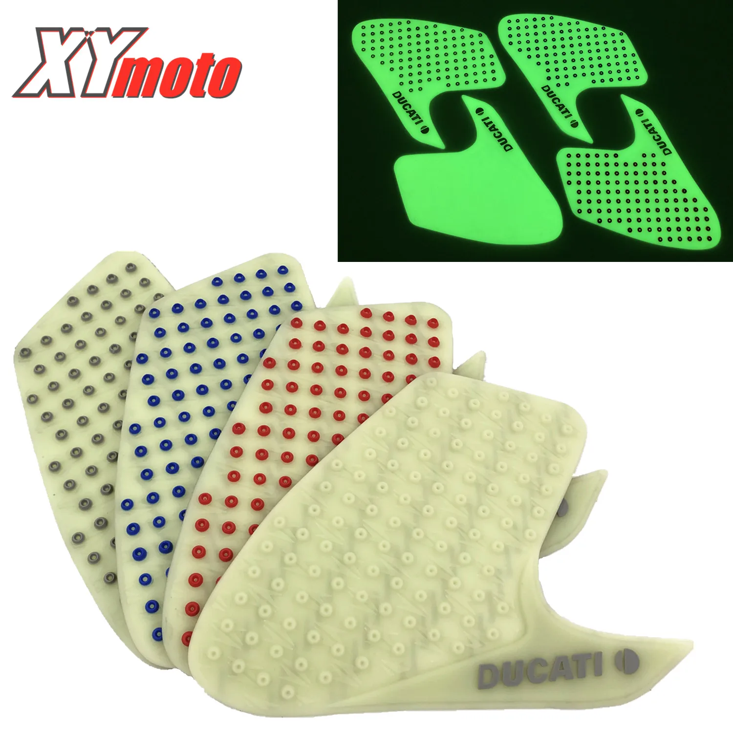 

Motorcycle Fule Tank Pad Sticker For Ducati MONSTER 696 795 796 1100 Fluorescence Luminous Anti slip Gas Knee Grip 3M Decal