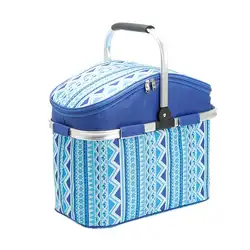 26L складная корзина для пикника сумка-холодильник сумка мешок для пикника на открытом воздухе для продуктов каяк Кемпинг Пешие прогулки