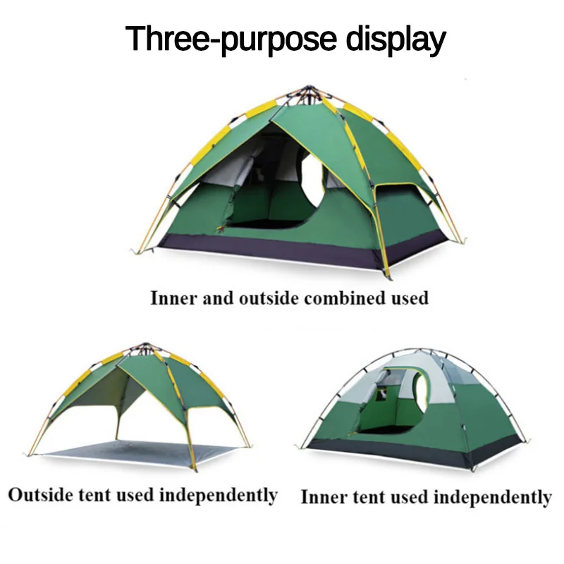 3 seconds Automatic Camping Tent Family 