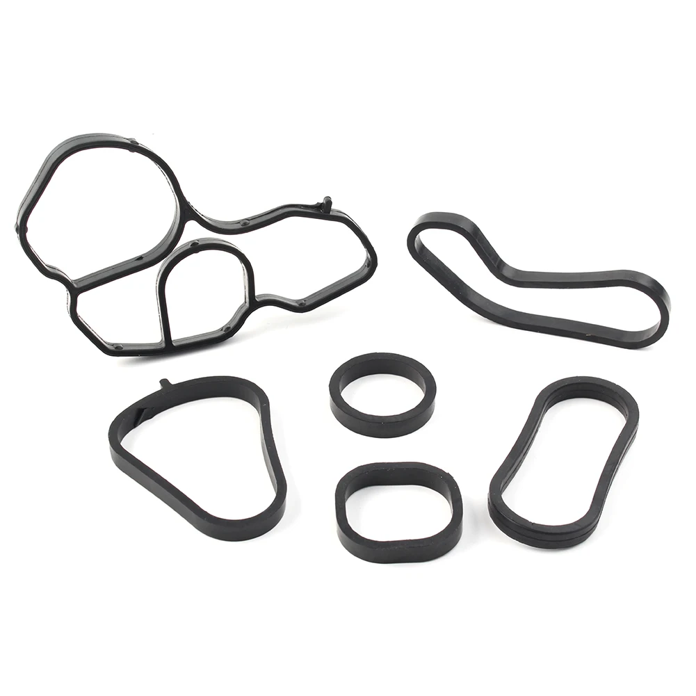 Car Oil Cooler Engine Oil Filter Housing Gasket Kit For BMW MINI Cooper S N14 N18 R56 R57 R58 R59 R60 R61 07-16 solenoid gasket kit timing case cover gasket