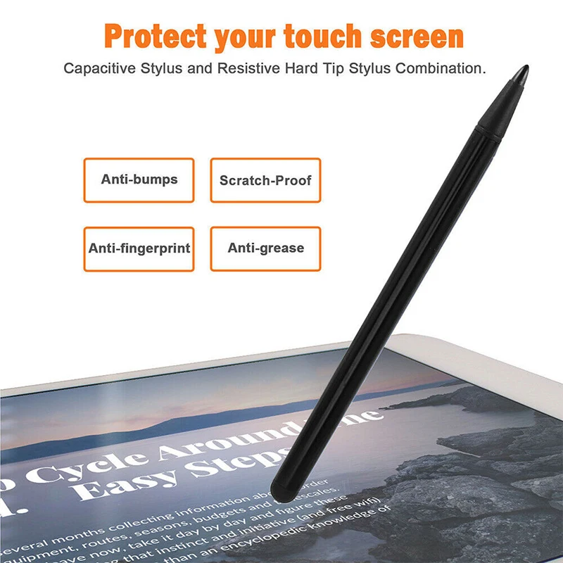 

Simple Dual-use Touch Screen Pen Metal Stylus Capacitive Resistive Navigation Mobile Phone Universal Stylus Capacitance Pens
