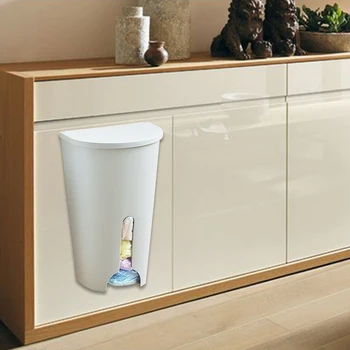 

Kitchen Bags Storage Holder Plastic Bag Dispenser 1pc Kitchen Organizer Plastic Wall-mounted Garbage Bag Box Extractable