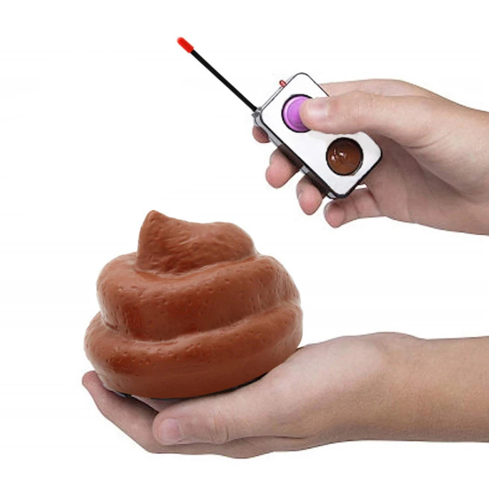 Игрушечная какашка с пультом дистанционного управления прядением и пердением 49