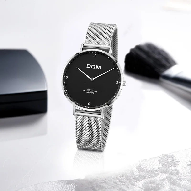 

DOM (Dom) Genuine Product Fashion Ladies' Watch Fashion Mesh Belt Quartz Watch Simple Watrproof Watch G-36D-1MS