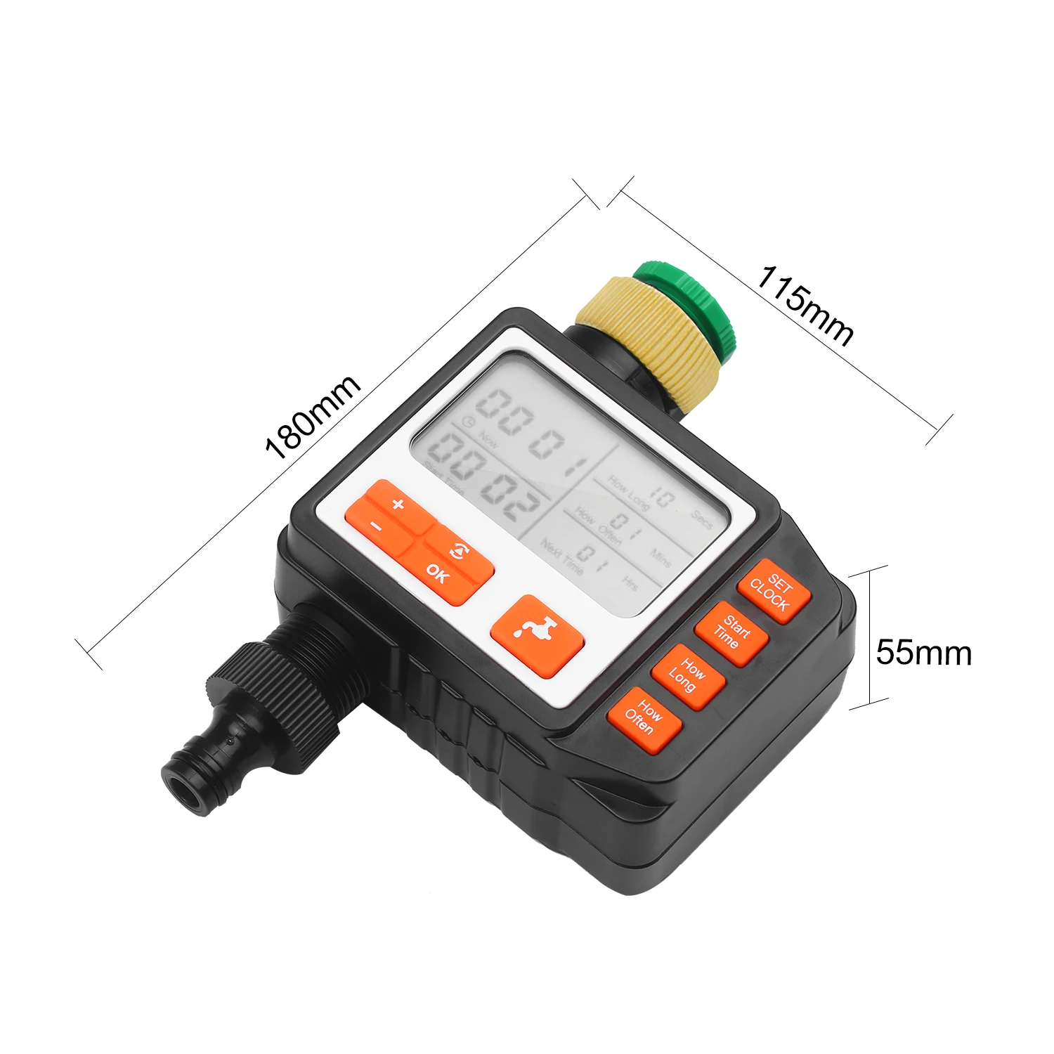 Digital Water Timer Programmable Outdoor Single Outlet Automatic On Off Water Faucet Hose Timer Irrigation System Controller