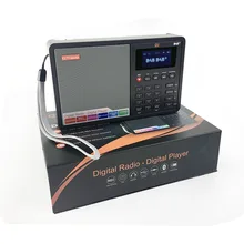 GTMEDIA D1 цифровое радио FM стерео/RDS многополосное радио с 1," ЖК-дисплеем будильник 18650 литиевый перезаряжаемый аккумулятор