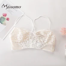 Missomo прозрачный кружевной комплект с бюстгальтером, трусики, женское нижнее белье, без косточек, сексуальный, против размера плюс, Прозрачное нижнее белье