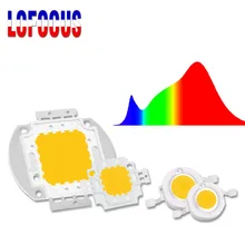 1 Вт 3 Вт 5 Вт 10 Вт 20 Вт 30 Вт 50 Вт 100 Вт Светодиодный светильник для выращивания чип COB полный спектр 380-840nm для комнатных растений, овощных посев цветов