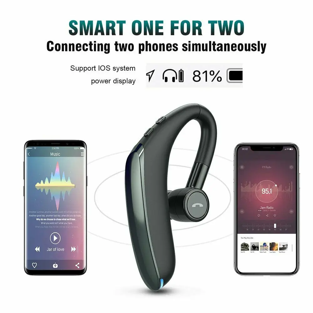 Беспроводные наушники вкладыши стерео Bluetooth V5.0 спортивные для бега