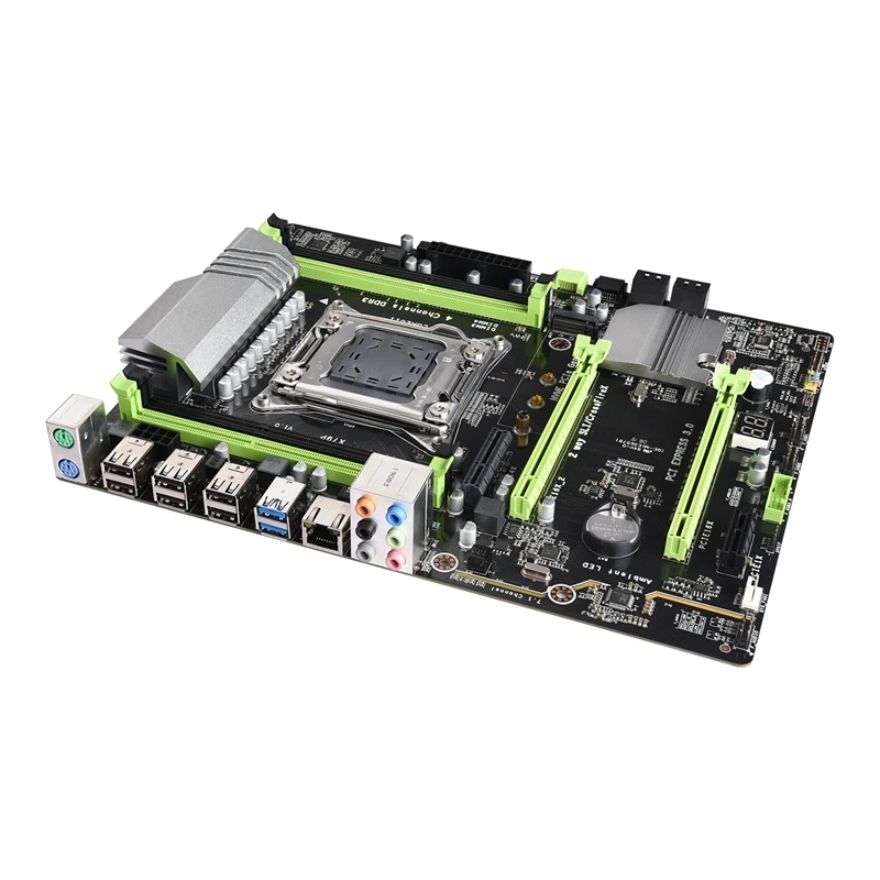  X79P Motherboard LGA2011 ATX USB3.0 Sata3 Pci-E NVME M.2 Ssd Unterstützung REG ECC Speicher Und Xeo