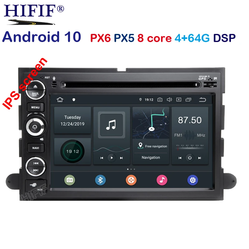 IPS DSP Android 10 0 автомобильный DVD GPS плеер для Ford F150 EXPEDITION EDGE FUSION EXPLORER WIFI 4G Bluetooth Радио