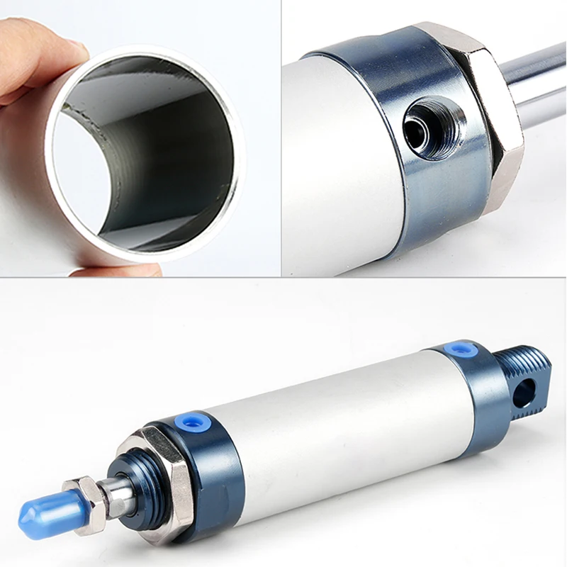 Air Pneumatic Cylinder air pneumatic cylinder Double Compressed Mini Bore 16/20/25 40mm Stroke 25/50 100 200 Single Lever