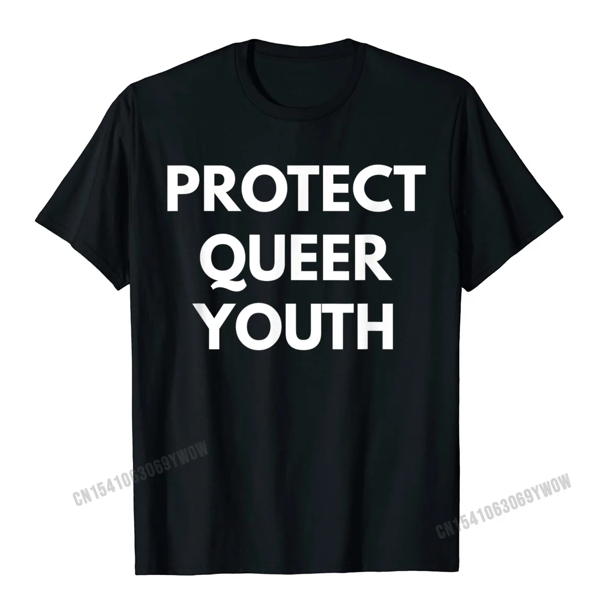 Tops & Tees Summer Tops Shirts Thanksgiving Day Prevailing Slim Fit Short Sleeve Pure Cotton Crew Neck Men Top T-shirts Slim Fit Protect Queer Youth t-shirt - LGBT Pride Shirts__403 black