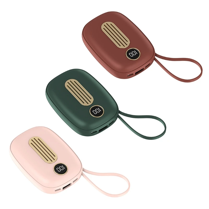 

10000mAh Pocket Hand Warmer Heater USB Rechargeable 2 in 1 Electric Handwarmer Power Bank Reusable Phone Charger Drop Shipping