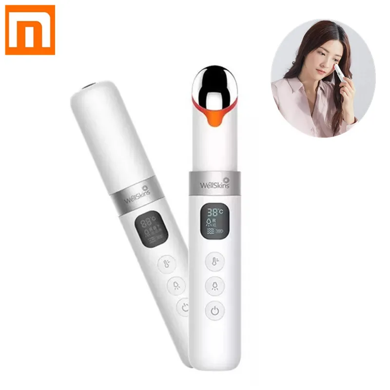 Xiaomi WéllSkins массажер для глаз палочка с ЖК-дисплеем Массажер для красоты глаз палка с подогревом Магнитная Вибрация против морщин Уход за глазами
