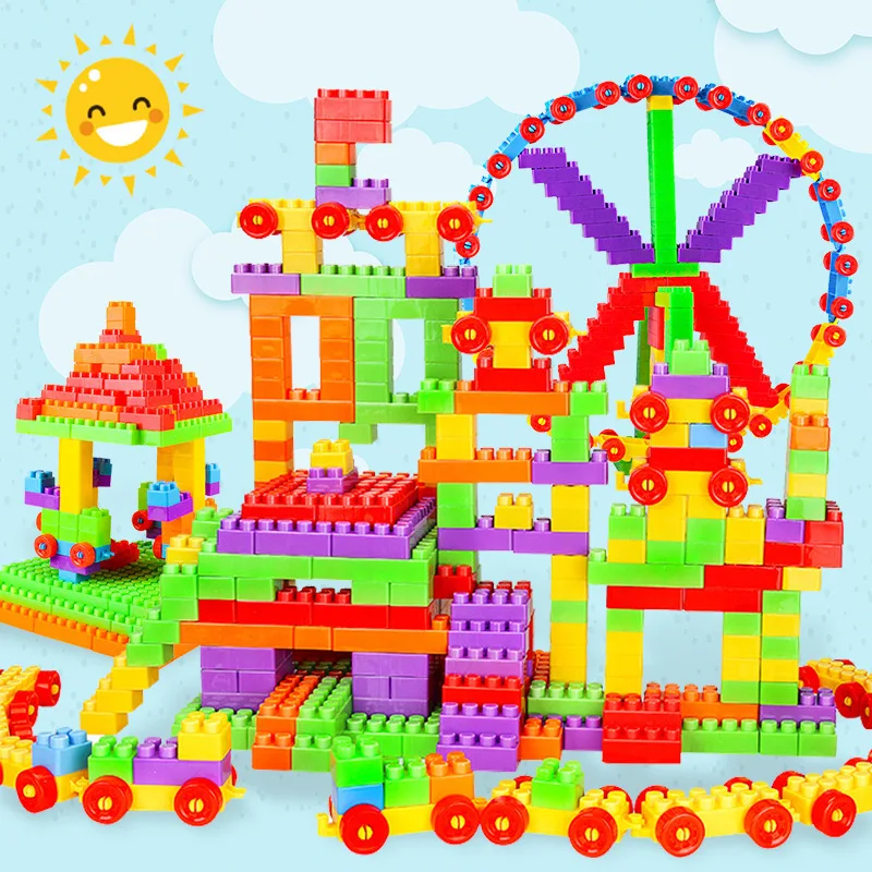 

[Micro for] Children Large Particles Building Blocks Educational Early Childhood Assembled Block Building Blocks Toy Children'S