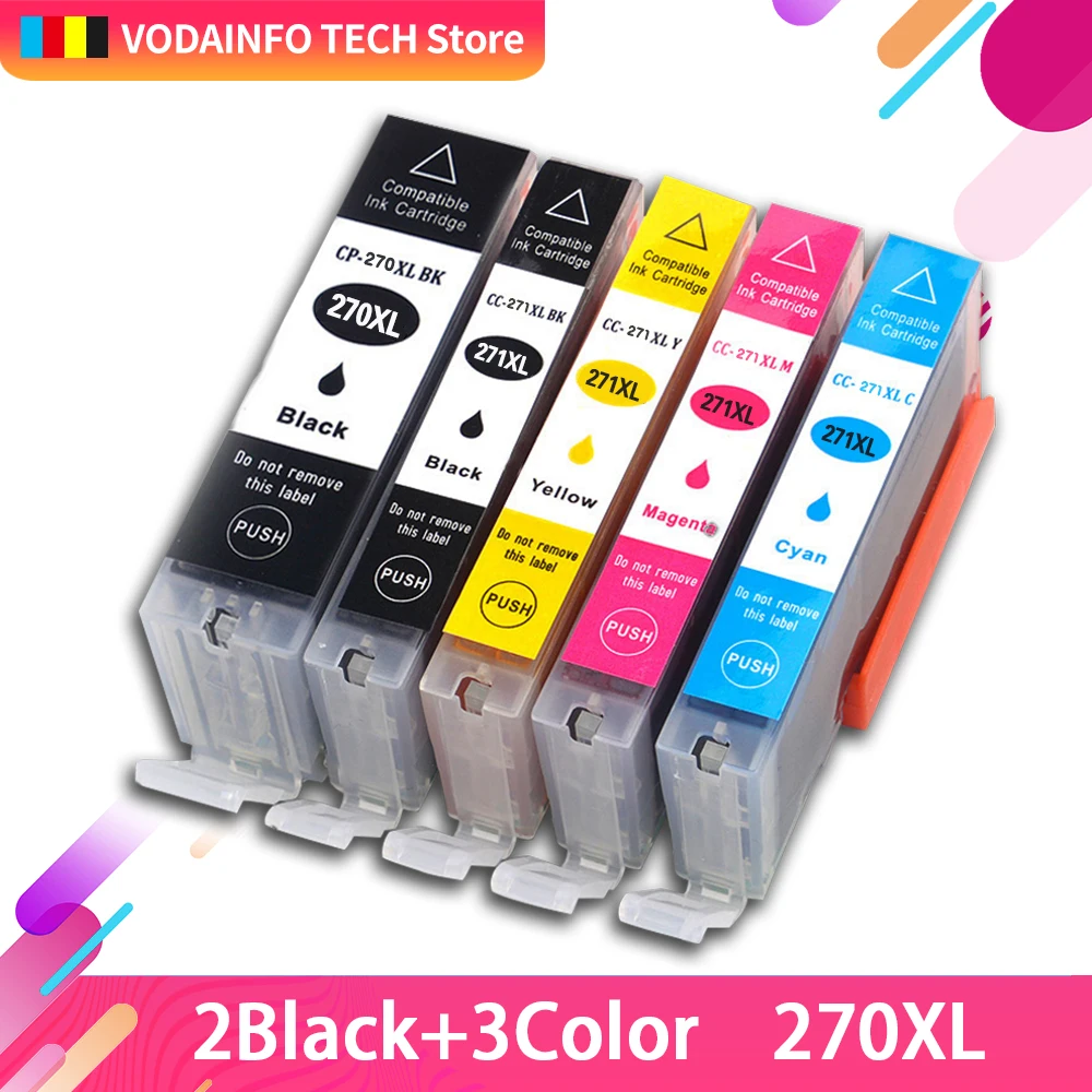 PGI-270 CLI-271 XL многоразовый картридж для Canon MG5720 MG6820 TS5020 TS6020 PGI270 5 шт. в упаковке |