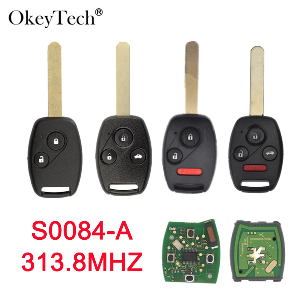 OkeyTech автомобильный Стайлинг Автомобильный Дистанционный ключ для Honda CRV HRV для Honda CIVIC STREAM автомобильные аксессуары 313,8 МГц ID46 чип PCF7961