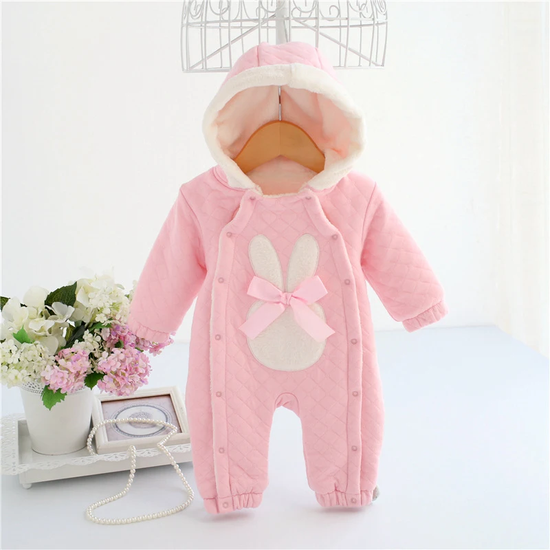  New Born Baby Girl Clothes 0-3 Months Newborn Baby Girl Winter Clothes Suit Cotton Padded Baby Romp