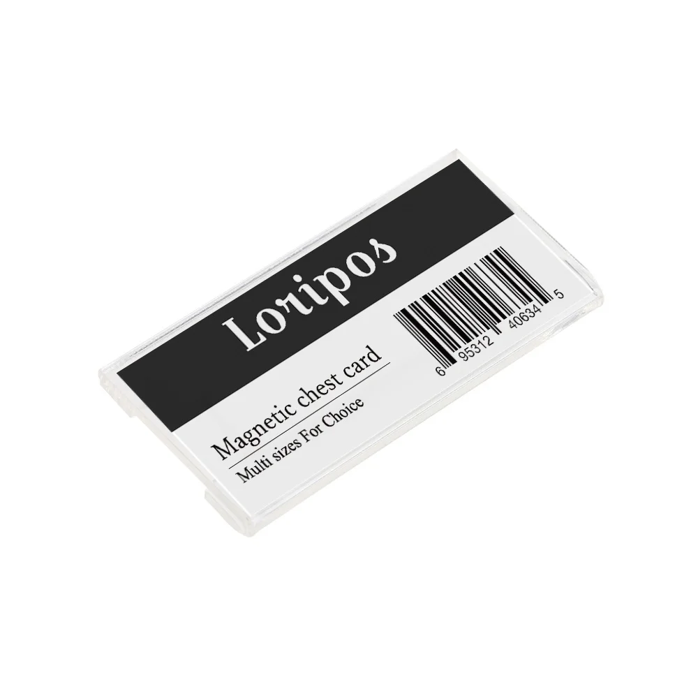 5pcs Magnetic Acrylic Badge Holder Identity Glass Plastic Magnet Name Tag With Window | Канцтовары для офиса и дома