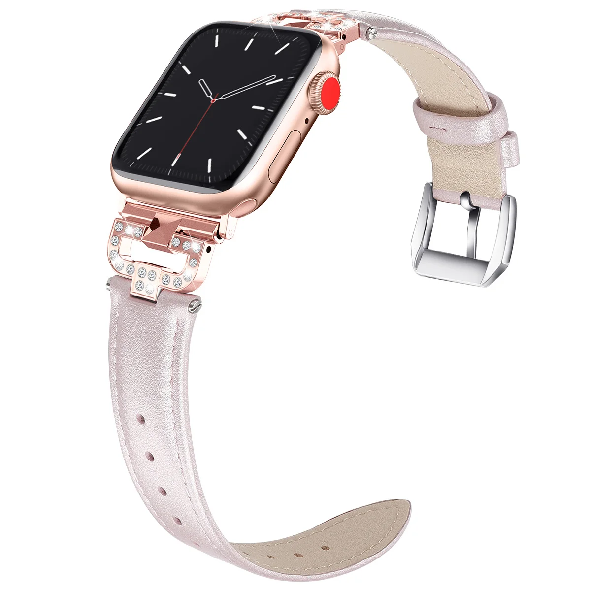 Кожаный браслет-петля для Apple Watch Series 5, 4, 40 мм, 44 мм, женский браслет-ремешок для iWatch 38 мм, 42 мм, серия 3, 2