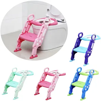 

High Security Baby Toilet Training Potties Seat Convenient Children Portable Toilet Ring Baby Outdoor Travel Potty Folding Chair