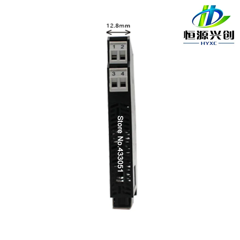 Ultra-thin signal isolation transmitter PT100 PT1000 Cu50  Cu100 Ni100, Ni1000 multi-input, output 4-20MA, 0-5V, 0-10V HYXC-NL