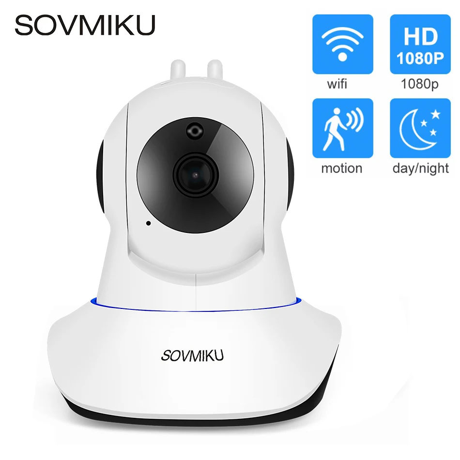  1080P HD Home Security IP Camera Two Way Audio Wireless Mini Camera IR Night Vision CCTV Surveillan - 4.00018E+12