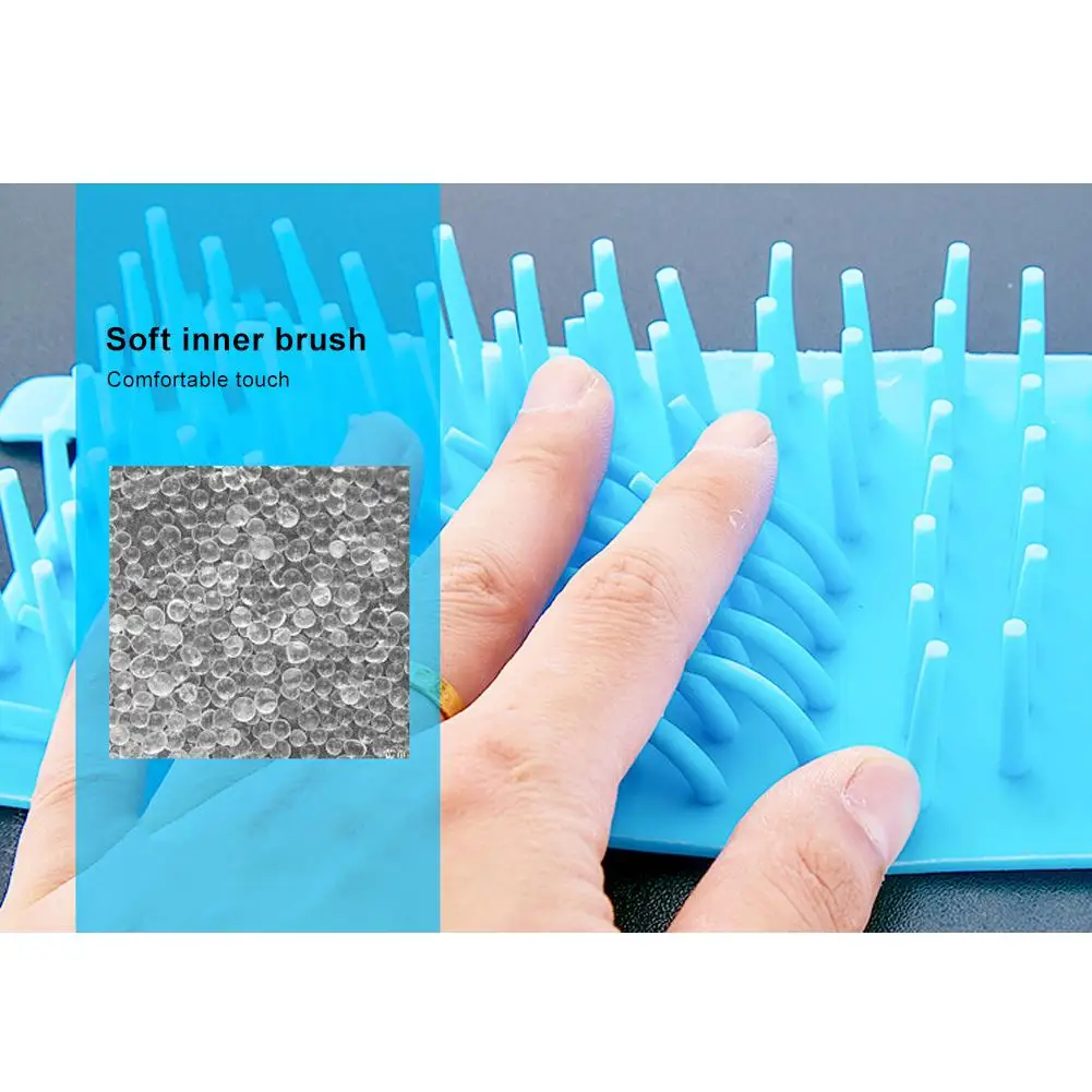 S/M/L Portable Cat Dog Paw Washing Silicone Brush Cup Pet Foot Cleaning Tool Cleaner Инструменты для чистки домашних животных