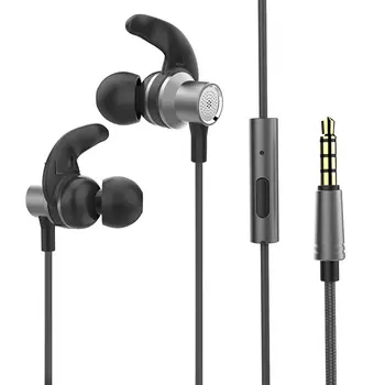 

Fashion In-ear Wired Earphone with Microphone Noise-canceling HIFI Heavy Bass Sports Headset Earbuds for Phone Tablet PC
