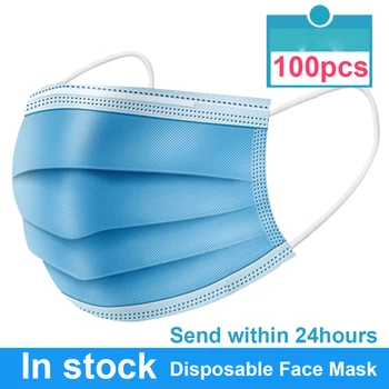 

10/30/50Pcs Disposable Medical Masks 3-Layers Anti-Dust Smog Earloops Masks Daily Protection Safety Surgical Face Mouth Masks