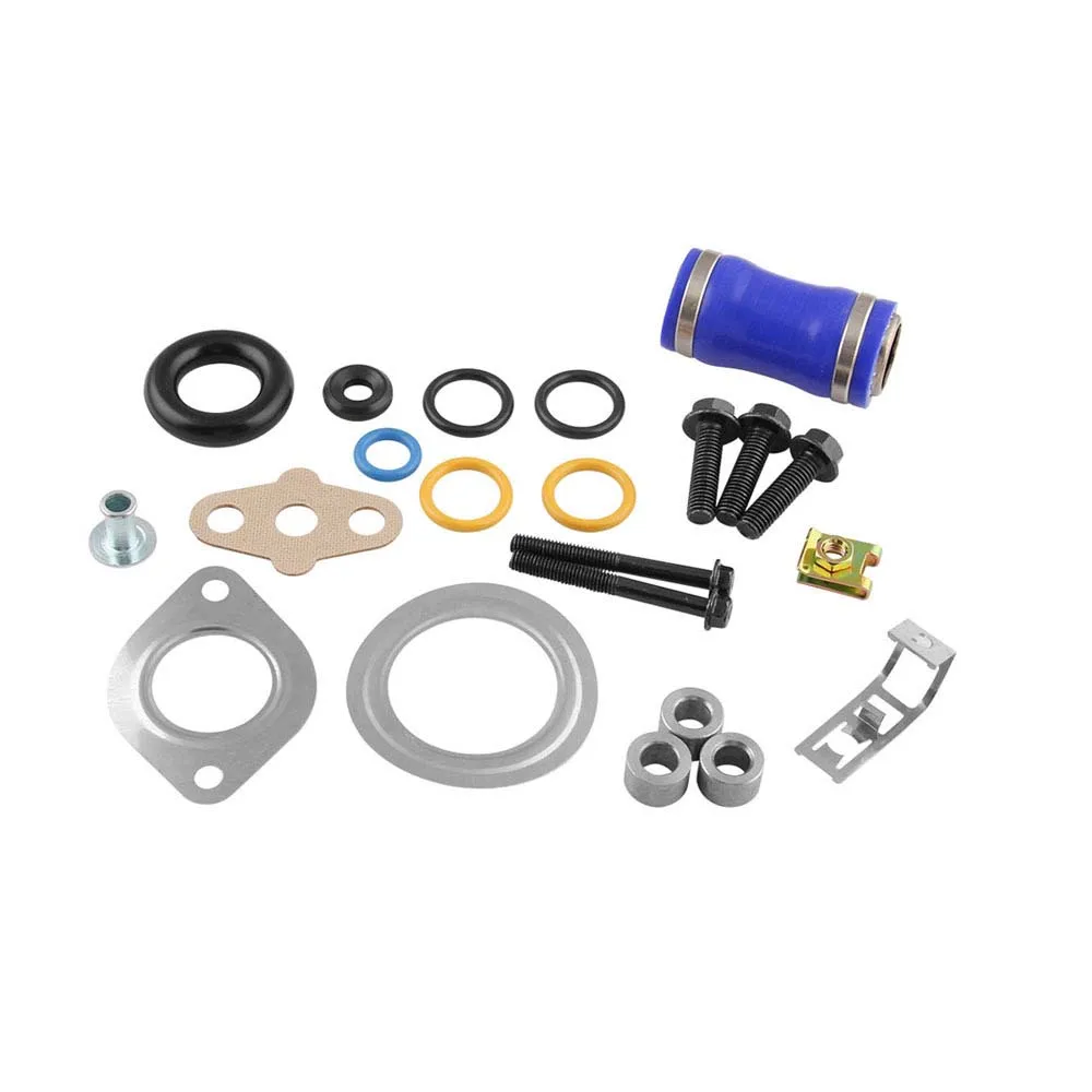 Масляный радиатор egr клапан, охладитель, комплект аксессуаров, Комплект прокладок, алюминиевый Выпускной клапан для Ford 6.0L дизель